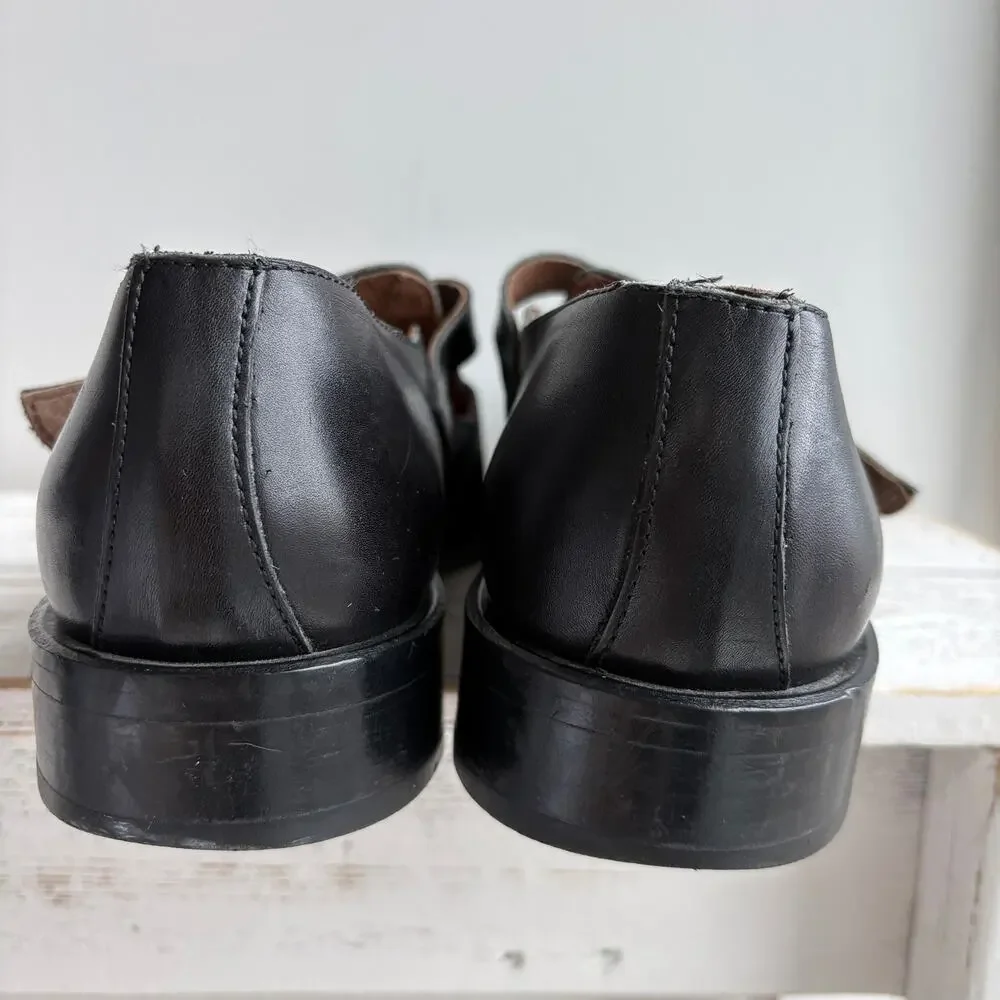 VTG Leather Fisherman Sandals Mens 9.5 Italy Quiet Luxury Coastal Mediterranean